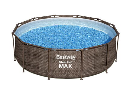 Bazen Bestway® Steel Pro MAX Deluxe Series™, 366x100 cm, filter, rebrík