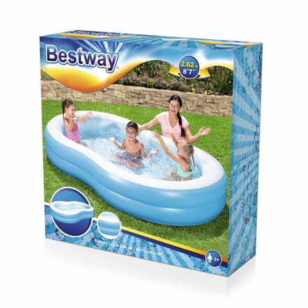 Bazen Bestway® 54117, detský, 262x157x46 cm, The Big Lagoon Family, nafukovací