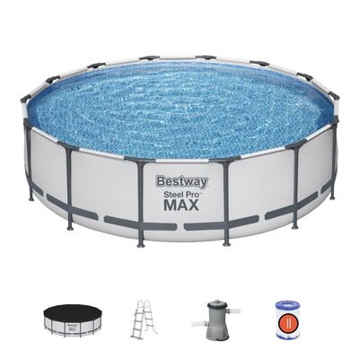 Bazen Bestway® Steel Pro MAX, 427x107 cm, filter, rebrík, plachta
