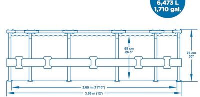 Bazen Bestway® Steel Pro™, 366x76 cm, filter Bazen Bestway® Steel Pro™, 366x76 cm, filter