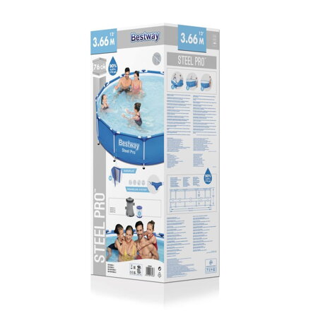 Bazen Bestway® Steel Pro™, 366x76 cm, filter Bazen Bestway® Steel Pro™, 366x76 cm, filter
