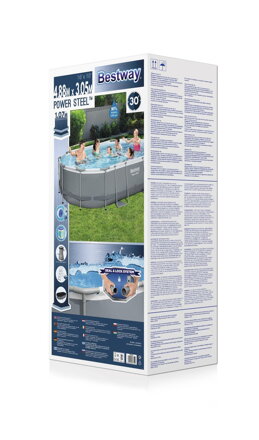 Bazén Bestway® Power Steel™, 488x305x107 cm, filter, pumpa, rebrík, plachta, dávkovač Bazén Bestway® Power Steel™, 488x305x107 cm, filter, pumpa, rebrík, plachta, dávkovač