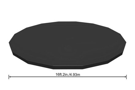 Plachta Bestway® FlowClear™, 58249, 488 cm, čierna, bazénová