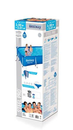 Bazén Bestway® Steel Pro™, 56411, filter, pumpa 3,00x2,01x0,66 m