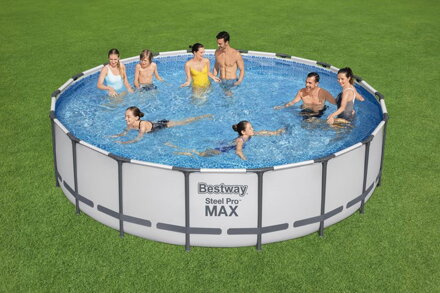 Bazén Bestway® Steel Pro MAX, 56462, filter, pumpa, rebrík, plachta, 5,49x1,22 m