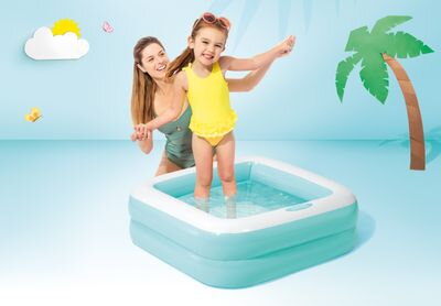 Bazénik Intex® 57100, Play box, detský, nafukovací, mix farieb, 0,86x0,86x0,25 m
