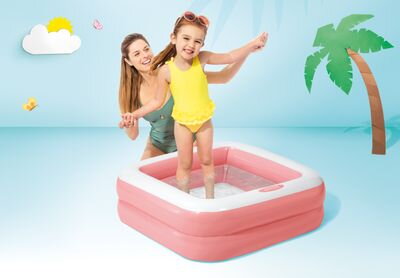 Bazénik Intex® 57100, Play box, detský, nafukovací, mix farieb, 0,86x0,86x0,25 m
