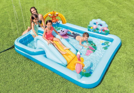 Bazénik Intex® 57161, Jungle adventure play center, detský, nafukovací, 2,44x1,98x0,71 m