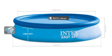 Bazén Intex® 28132, nafukovací, filter, pumpa, 3,66x0,76 m