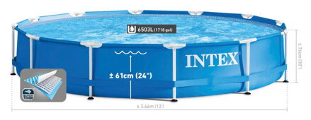 Bazén Intex® Metal Frame 28212, filter, pumpa, 3,66x0,76 m
