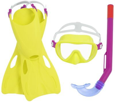 Okuliare Bestway® Crusader Essential, sada, šnorchlovacia, okuliare na potápanie s plutvami
