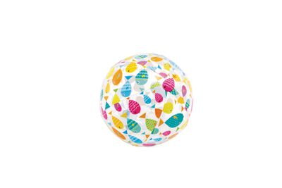Lopta Intex® 59040NP Lively Print, plážová, detská, nafukovacia, do vody, mix dizajnov, 51 cm