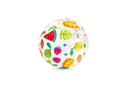 Lopta Intex® 59040NP Lively Print, plážová, detská, nafukovacia, do vody, mix dizajnov, 51 cm