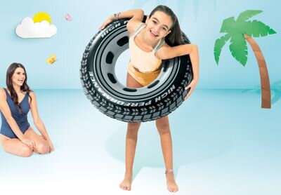Kruh Intex® 59252NP Giant Tire, detský, nafukovací, do vody, 91 cm