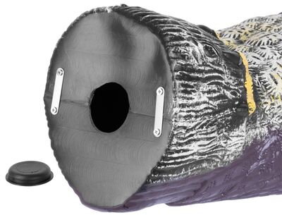 Plasic vtákov, Sova, solárna, svietiace oči ,otáčajúca hlava, 43cm