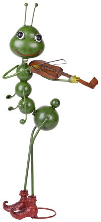 Dekoracia Mecco 3525, Mravec s husľami, 68 cm