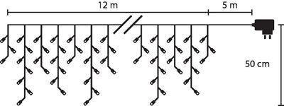 Reťaz MagicHome Vianoce Icicle, 480 LED teplá biela, cencúľová, jednoduché svietenie, 230 V, 50 Hz, Reťaz MagicHome Vianoce Icicle, 480 LED teplá biela, cencúľová, jednoduché svietenie, 230 V, 50 Hz,
