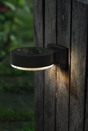 Lampa solárna, stena/plot, 2ks, 14x02x5,5cm