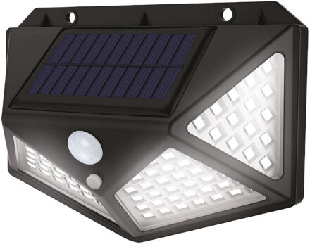 Svietidlo solárne Strend Pro,  13x5x9,5 cm SL6250, 100x LED, senzor pohybu, 200 lumenov