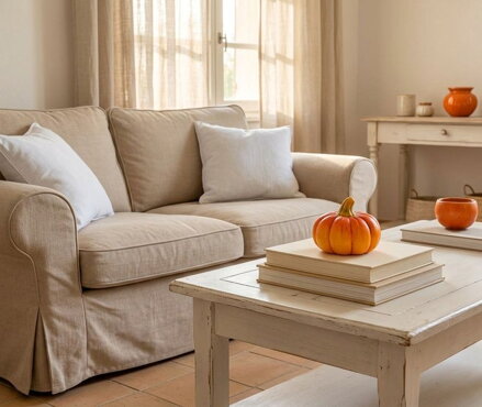 Dekorácia MagicHome Nature, Tekvica, terakota, 13,80x13,80x11 cm