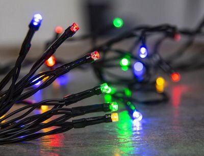Reťaz MagicHome Vianoce Ceibo, 192 LED multicolor, 8 funkcií, časovač, 3xAA, exteriér, L-14,30 m Reťaz MagicHome Vianoce Ceibo, 192 LED multicolor, 8 funkcií, časovač, 3xAA, exteriér, L-14,30 m