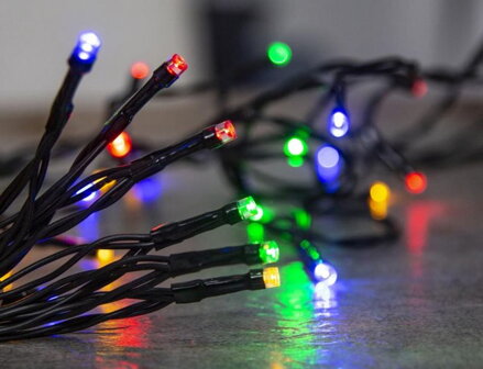 Reťaz MagicHome Vianoce Ceibo, 192 LED multicolor, 8 funkcií, časovač, 3xAA, exteriér, L-14,30 m Reťaz MagicHome Vianoce Ceibo, 192 LED multicolor, 8 funkcií, časovač, 3xAA, exteriér, L-14,30 m