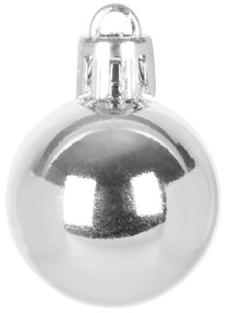 Gule MagicHome Vianoce, 12 ks, 3 cm, strieborné, na vianočný stromček