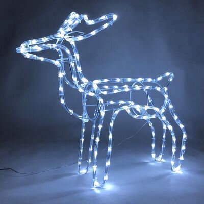 Dekorácia MagicHome VIanoce, Sob, 144 LED studená biela, 230V, 50 Hz, exteriér, 59x27,50x64 cm