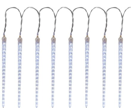 Reťaz MagicHome Vianoce Icicle, 352 LED studená biela, 16 cencúľov, vodopádový efekt, 230 V, 50 Hz,