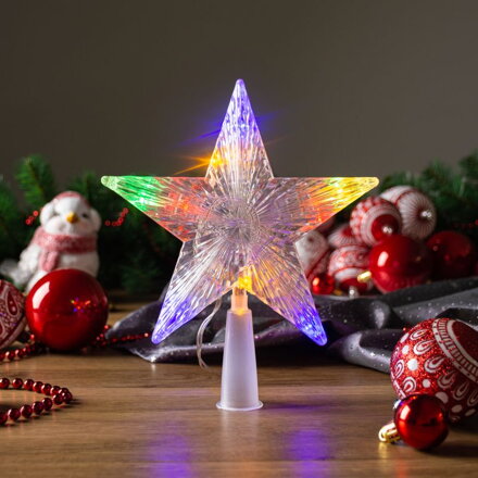 Hviezda MagicHome Vianoce, 10 LED, farebná, 2xAA Hviezda MagicHome Vianoce, 10 LED, farebná, 2xAA