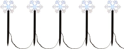 Reťaz MagicHome Vianoce Frozen SnowFlake, 5 LED studená biela, 3xAA, IP44, exteriér, L-1,40 m Reťaz MagicHome Vianoce Frozen SnowFlake, 5 LED studená biela, 3xAA, IP44, exteriér, L-1,40 m