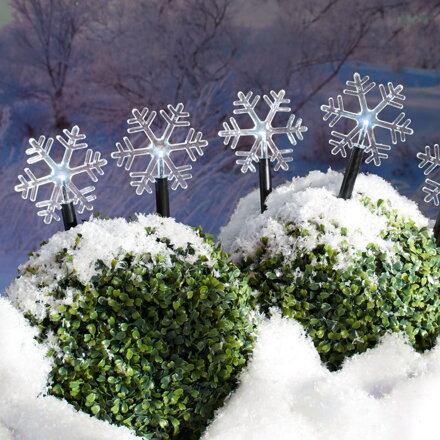 Reťaz MagicHome Vianoce Frozen SnowFlake, 5 LED studená biela, 3xAA, IP44, exteriér, L-1,40 m Reťaz MagicHome Vianoce Frozen SnowFlake, 5 LED studená biela, 3xAA, IP44, exteriér, L-1,40 m