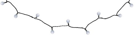 Reťaz MagicHome Vianoce Cherry Balls, 100x LED studená biela, IP44, 8 funkcií, osvetlenie, L-9,90 m