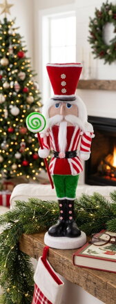 Dekorácia MagicHome Vianoce, Vojak, 15x18x61 cm