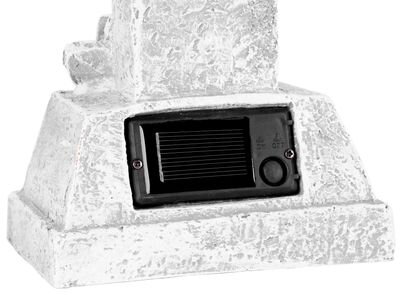 Dekorácia MagicHome, Kríž, LED, keramika, na hrob, solar, 17x10x33 cm