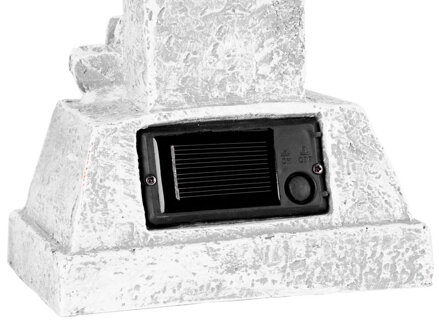 Dekorácia MagicHome, Kríž, LED, keramika, na hrob, solar, 17x10x33 cm
