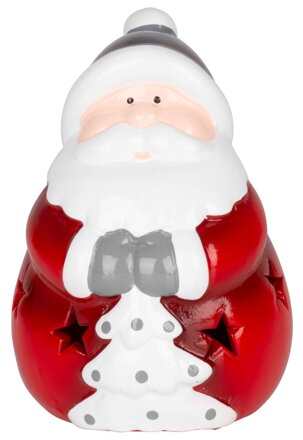 Dekorácia MagicHome Vianoce, Santa, LED, terakota, 8,5x8,2x12,5 cm Dekorácia MagicHome Vianoce, Santa, LED, terakota, 8,5x8,2x12,5 cm
