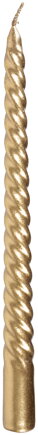 Sviečka MagicHome Vianoce, 25 cm, bal. 2 ks, zlatá, špirálová