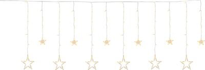 Reťaz MagicHome Vianoce Curtain, 138x LED teplá biela, s hviezdami, 230V, 8 funkcií, osvetlenie, L-220x60/90 cm