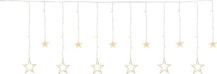 Reťaz MagicHome Vianoce Curtain, 138x LED teplá biela, s hviezdami, 230V, 8 funkcií, osvetlenie, L-220x60/90 cm