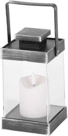 Lampáš MagicHome Vianoce Retro, so sviečkou, čierny, 3xAAA, plast, časovač, 10x18,5 cm Lampáš MagicHome Vianoce Retro, so sviečkou, čierny, 3xAAA, plast, časovač, 10x18,5 cm