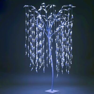 Stromček MagicHome Vianoce, vŕba, 384x LED, studená biela, 180 cm Stromček MagicHome Vianoce, vŕba, 384x LED, studená biela, 180 cm