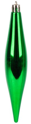Ozdoba MagicHome Vianoce, 4 ks, červeno-zelené, s dekoráciou, na vianočný stromček, 3x15 cm