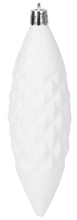 Gule MagicHome Vianoce, sada, 31 ks, 5-6-8-12 cm, bielo-strieborné, na vianočný stromček