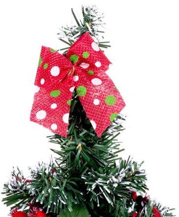 Stromček MagicHome Vianoce, ozdobený, červený, 41 cm Stromček MagicHome Vianoce, ozdobený, červený, 41 cm
