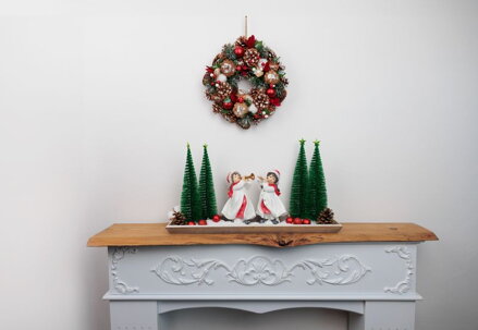 Stromček MagicHome Vianoce, s hviezdičkou, 30 cm