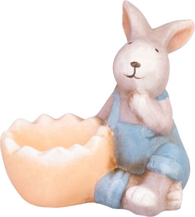 Dekorácia MagicHome, Zajačik modrý, terakota, veľkonočný, 12x7x10,5 cm Dekorácia MagicHome, Zajačik modrý, terakota, veľkonočný, 12x7x10,5 cm