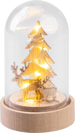 Dekorácia MagicHome Vianoce, stromček v kupole, LED, teplá biela, interiér, 5,5x9 cm Dekorácia MagicHome Vianoce, stromček v kupole, LED, teplá biela, interiér, 5,5x9 cm