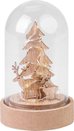 Dekorácia MagicHome Vianoce, stromček v kupole, LED, teplá biela, interiér, 5,5x9 cm Dekorácia MagicHome Vianoce, stromček v kupole, LED, teplá biela, interiér, 5,5x9 cm