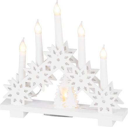 Svietnik MagicHome Vianoce, 6x LED teplá biela, 2xAA, interiér, 32x5x30,5 cm Svietnik MagicHome Vianoce, 6x LED teplá biela, 2xAA, interiér, 32x5x30,5 cm